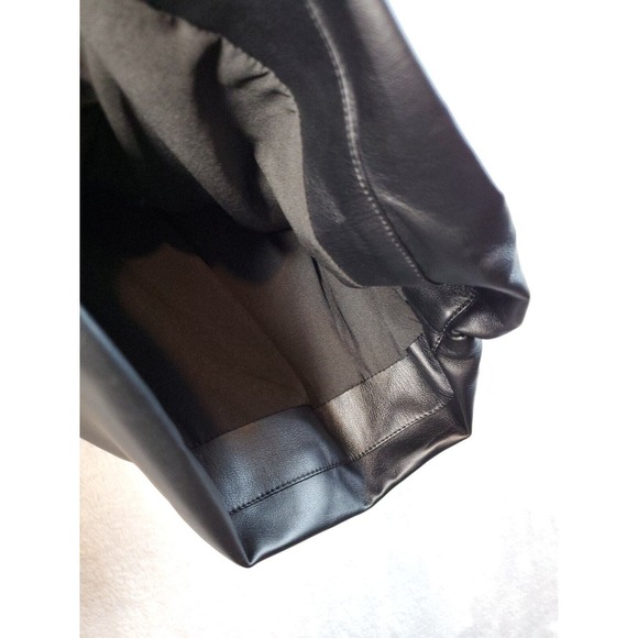 Superdown Tank Top Womens Size XS Black Faux Leather Polyester Off The Shoulder - Picture 7 of 9